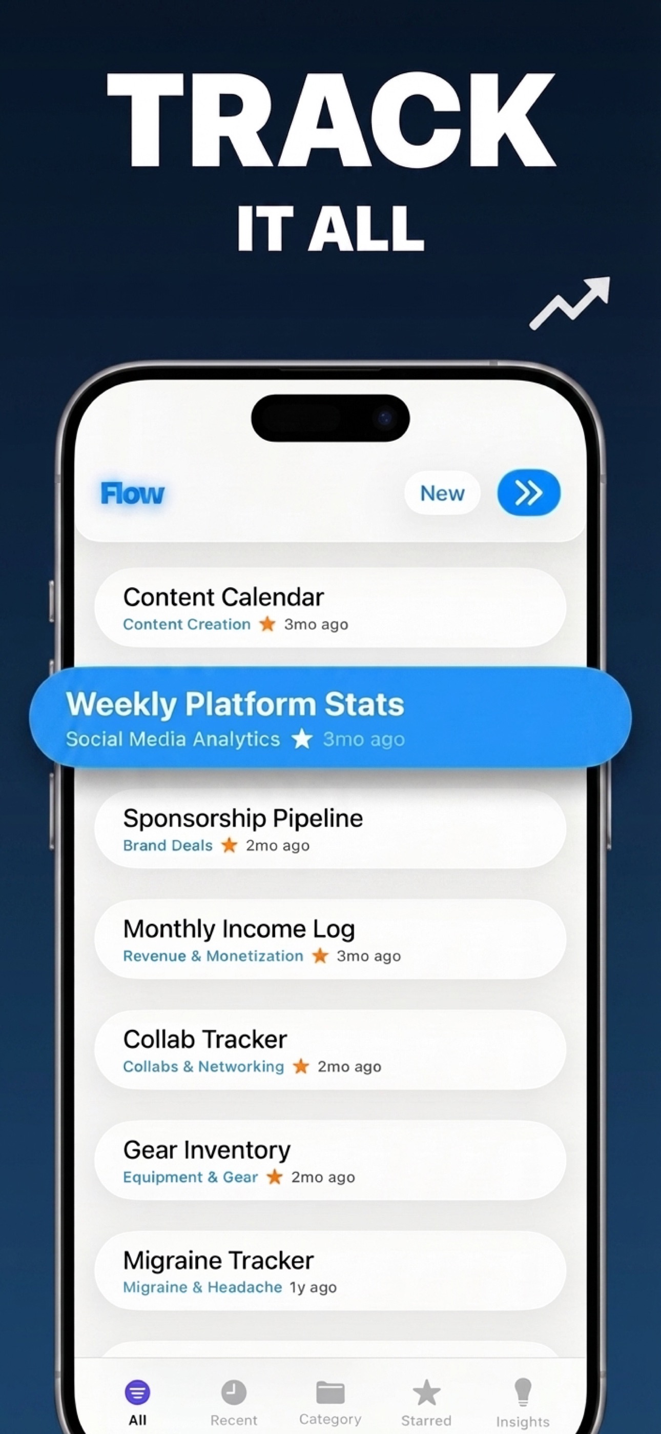 Track It All — all your trackers in one place